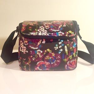 NWT VERA BRADLEY Midnight Wildflowers Lunch Tote